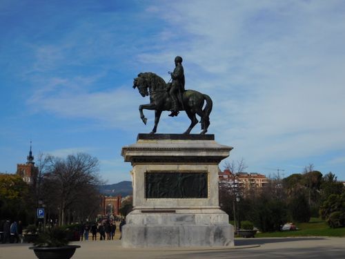 Free Explore the iconic equestrian statue in Barcelona's Ciutadella Park with scenic views. Stock Photo