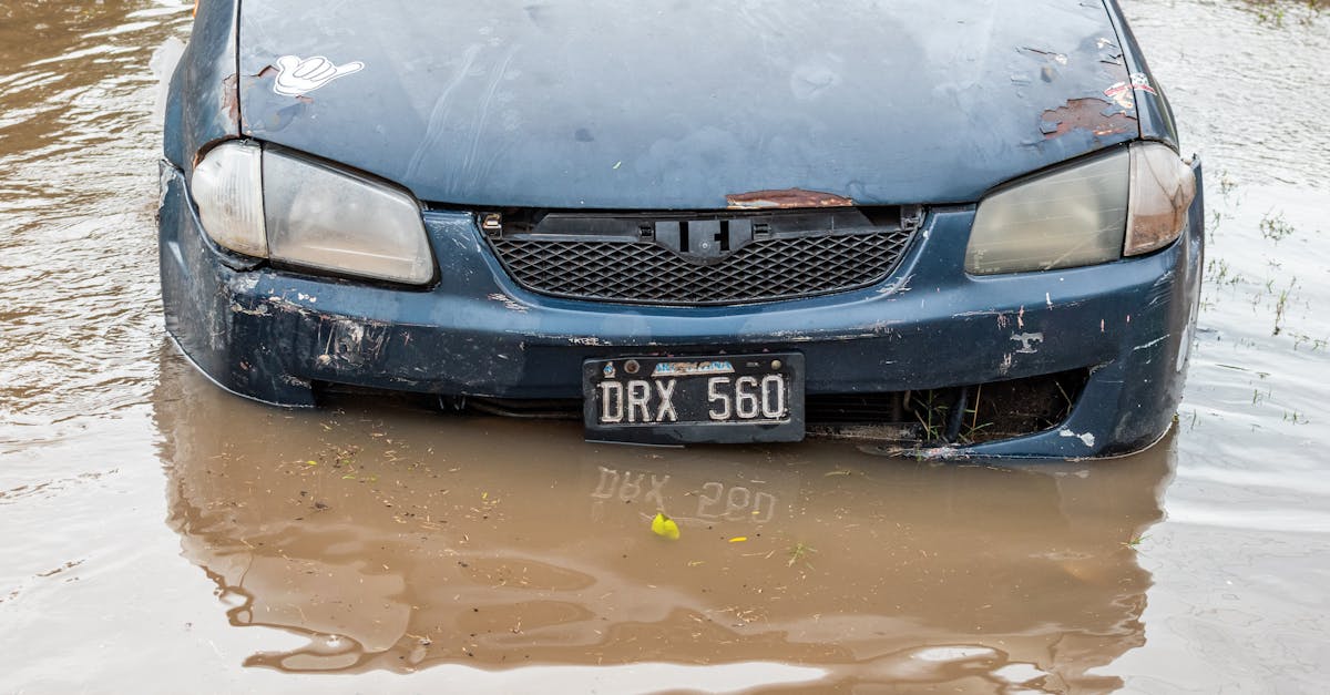 Photo by Juan Moccagatta A submerged car in floodwaters in Provincia de Buenos Aires, illustrating severe flooding.