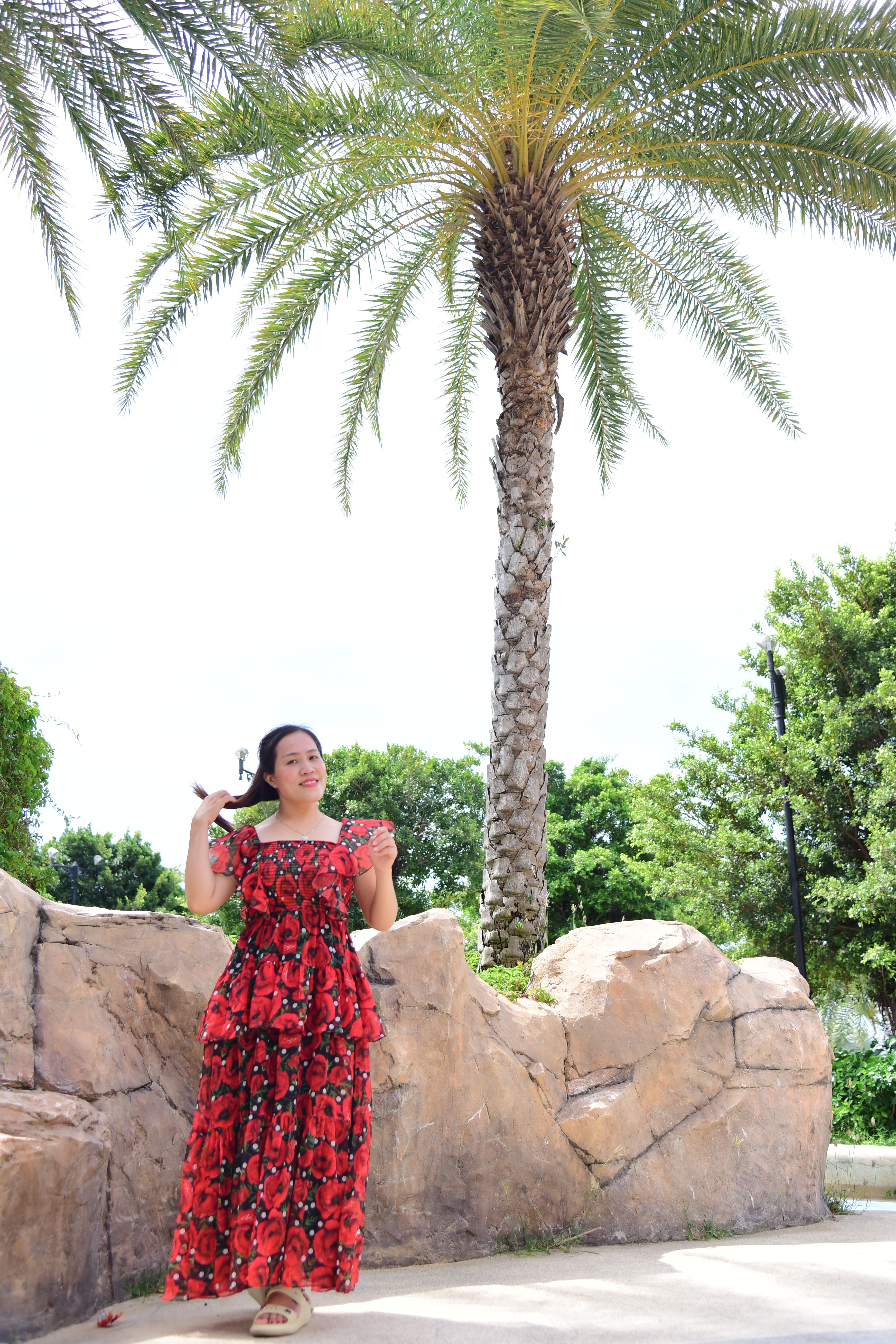 Vestido Floral Vermelho