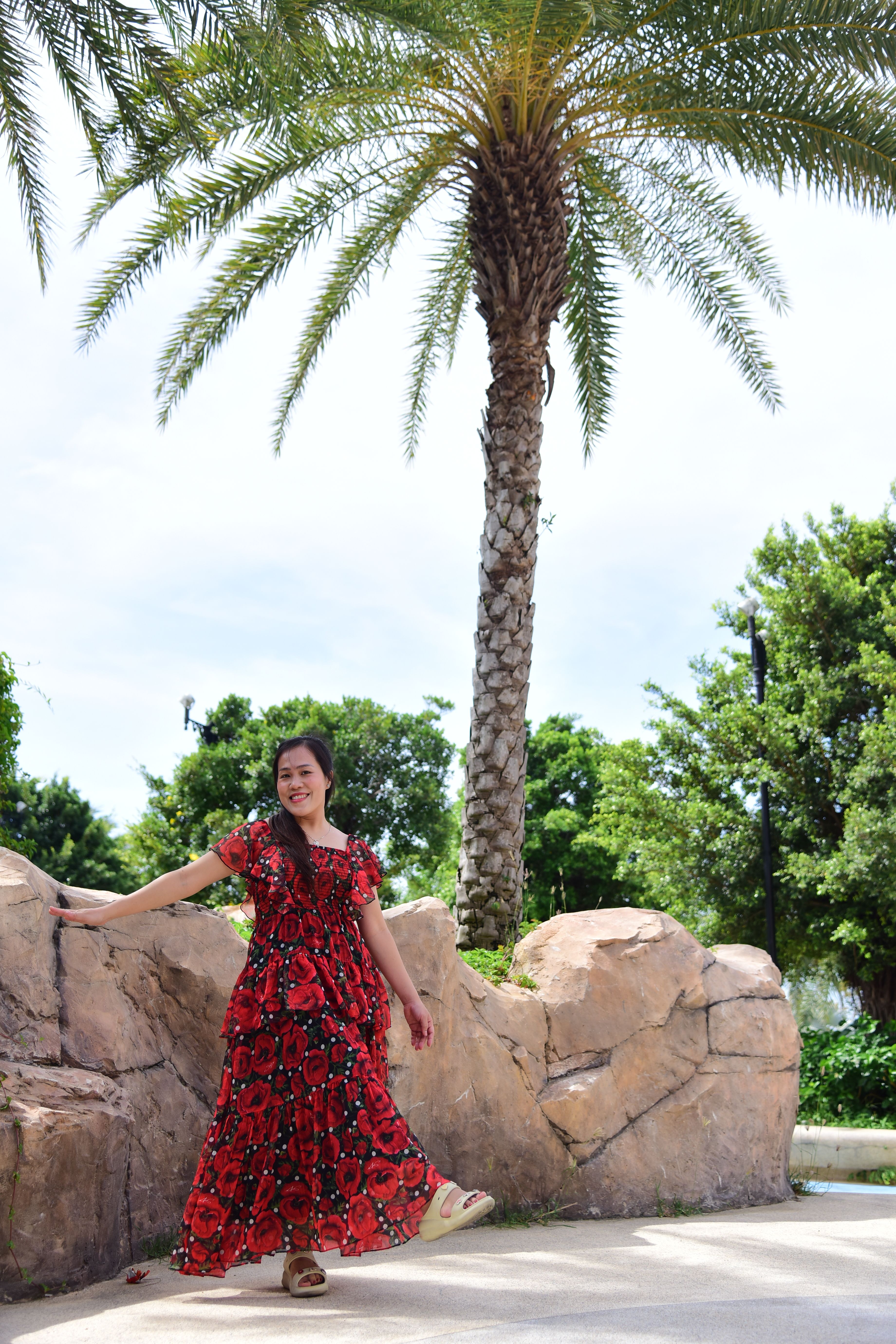 Vestido Floral Vermelho
