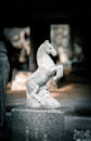 Elegant Stone Horse Statue at Shiromine Temple