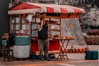 Street Vendor at Izmir's Local Market