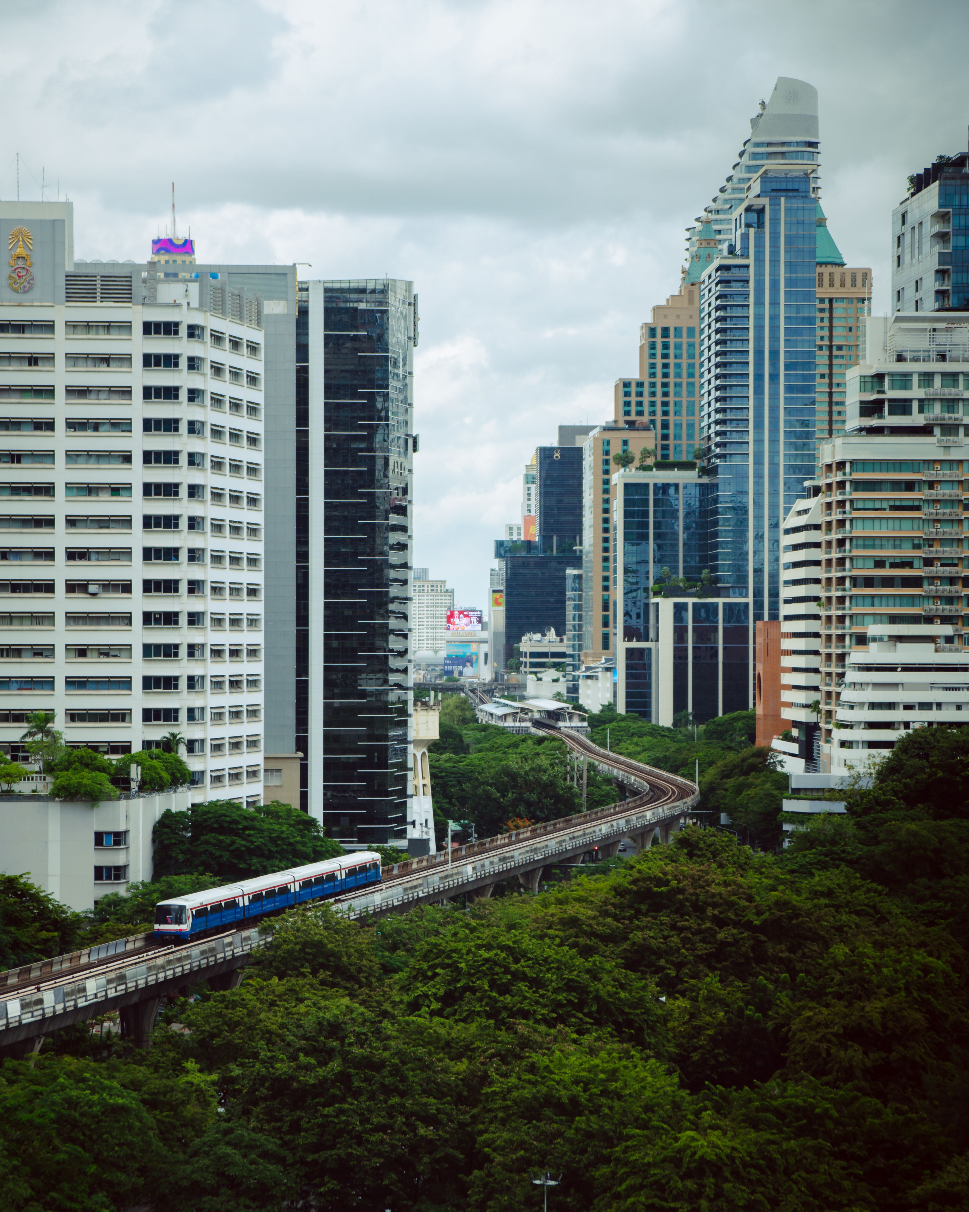 Aerial View of Bangkok's Modern Skyline · Free Stock Photo