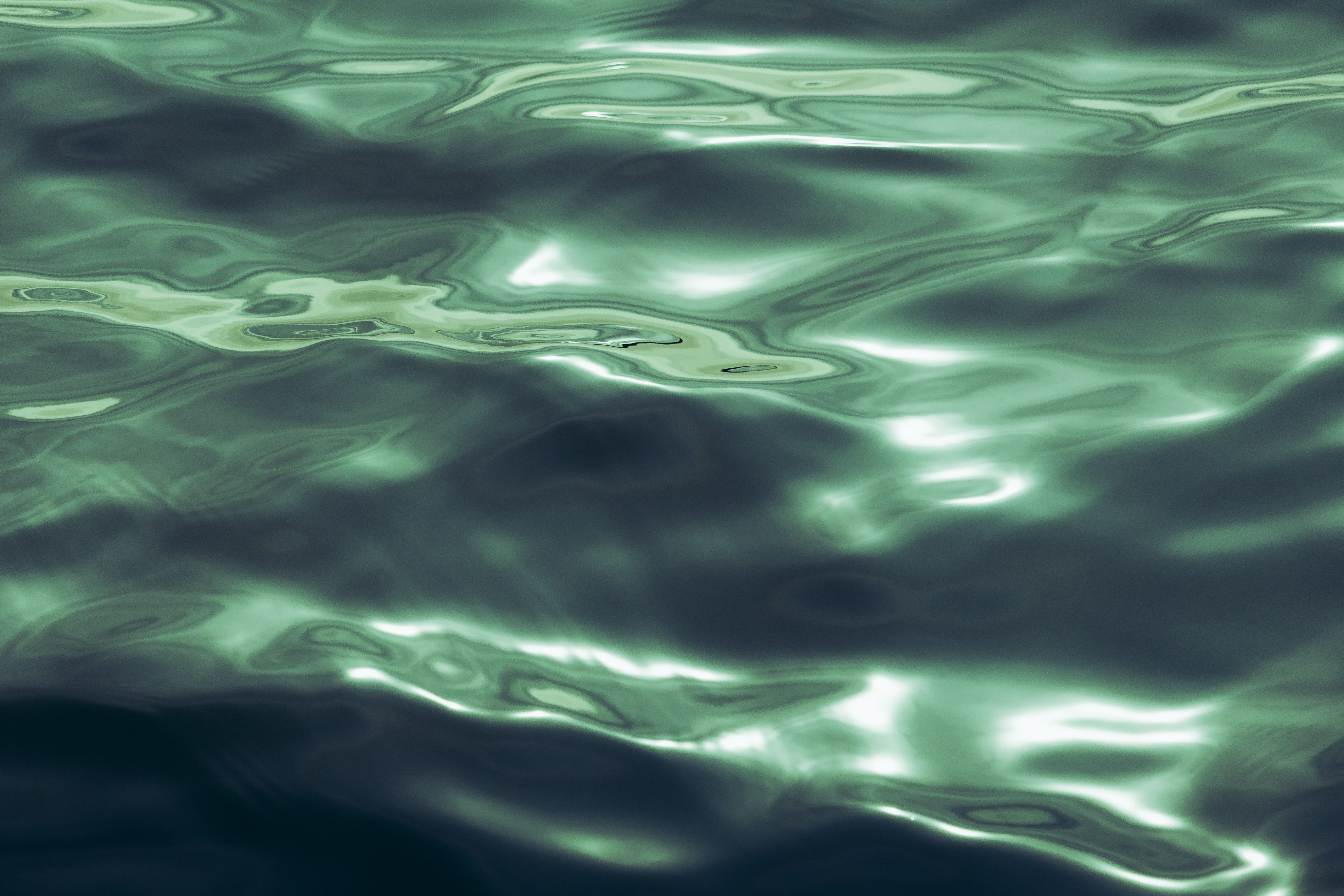 Abstract Green Water Surface Ripples · Free Stock Photo