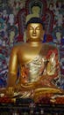 Golden Buddha Statue in Korean Temple
