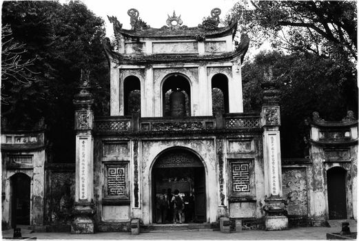 Temple of Literature with a historian — Hanoi