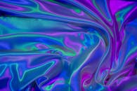 Vibrant Satin Fabric with Iridescent Colors