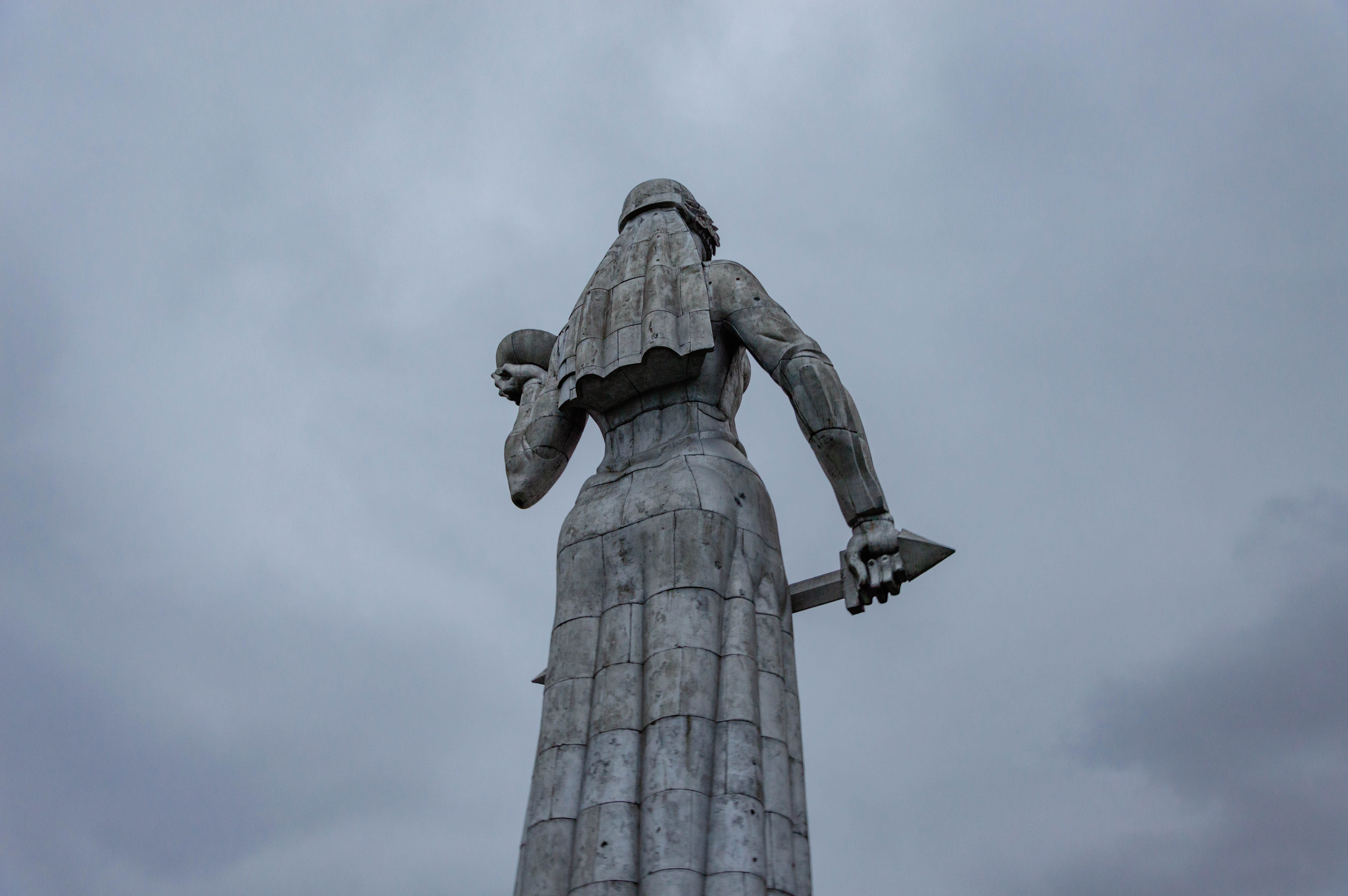 Back view of Mother of Georgia statue in Tbilisi · Free Stock Photo