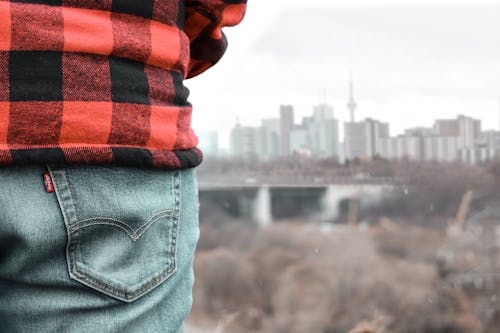 Free stock photo of blue jeans, building, buildings Stock Photo