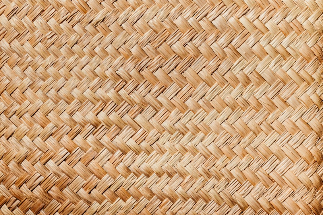 Close-up of Natural Woven Straw Texture · Free Stock Photo