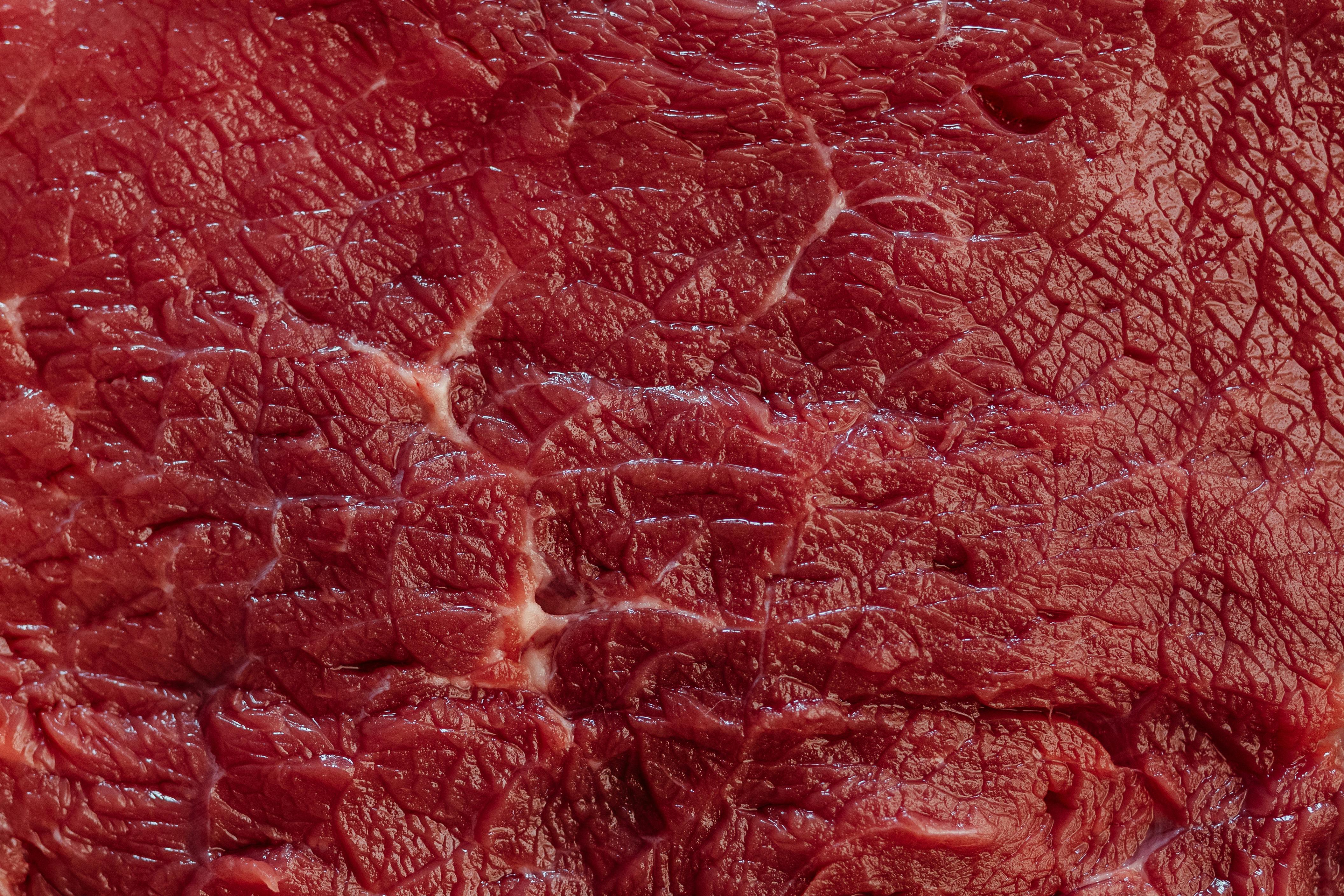 Raw rabbit meat pieces suitable for cats