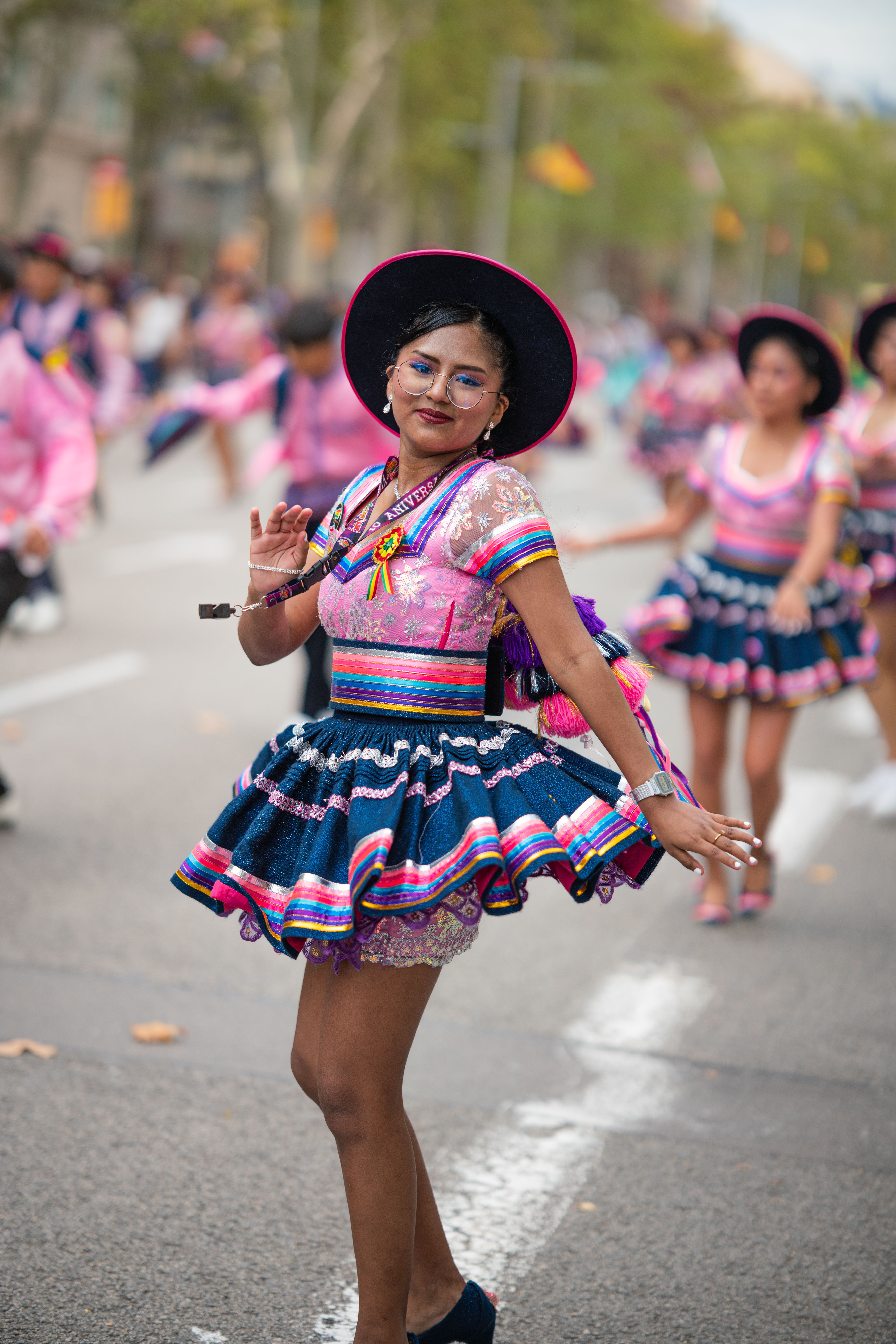 Colorful Traditional Dance Parade with Dancers · Free Stock Photo