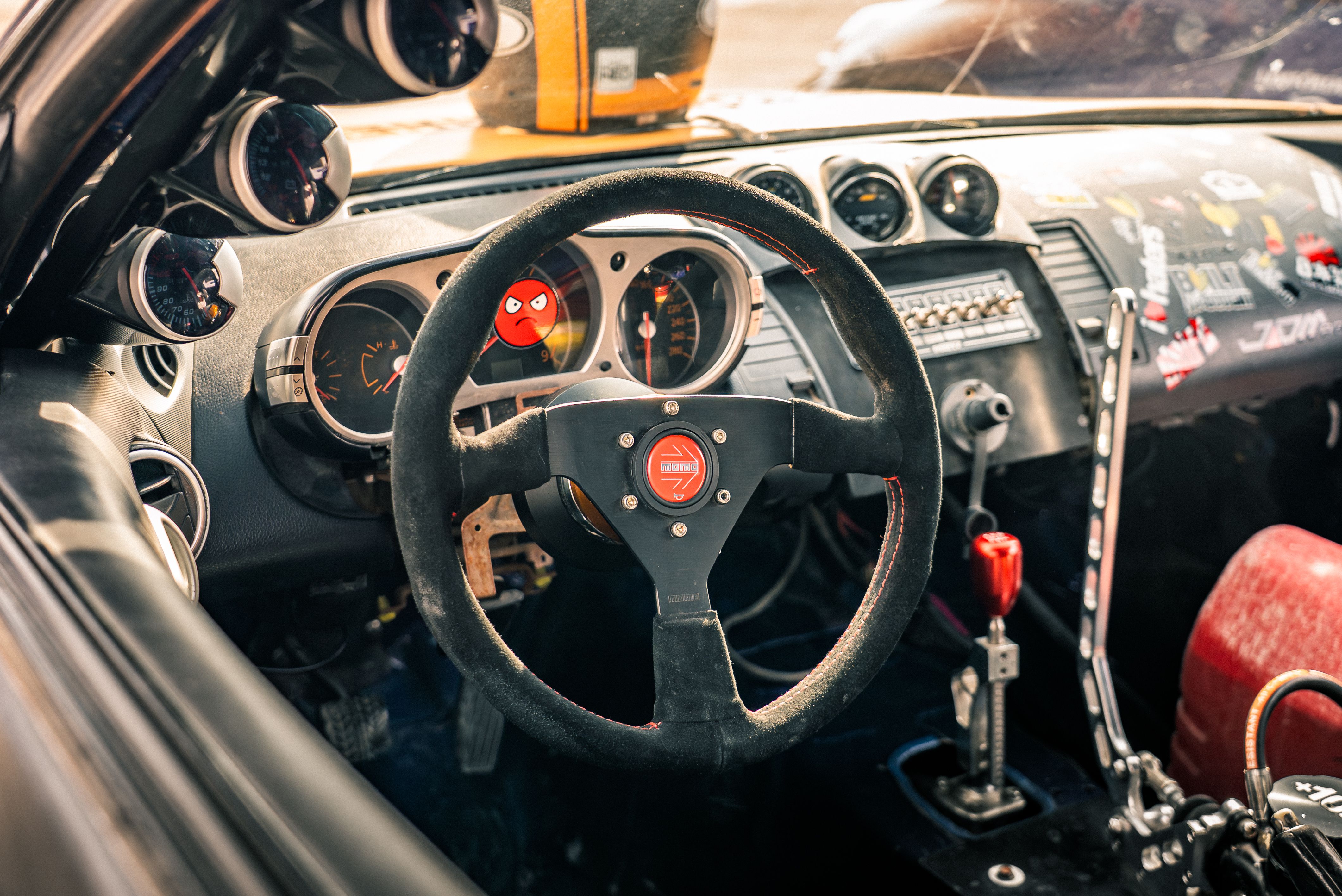 Detailed Interior of a Modified Racing Car · Free Stock Photo