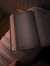 Open Book with Arabic Text in Cozy Setting