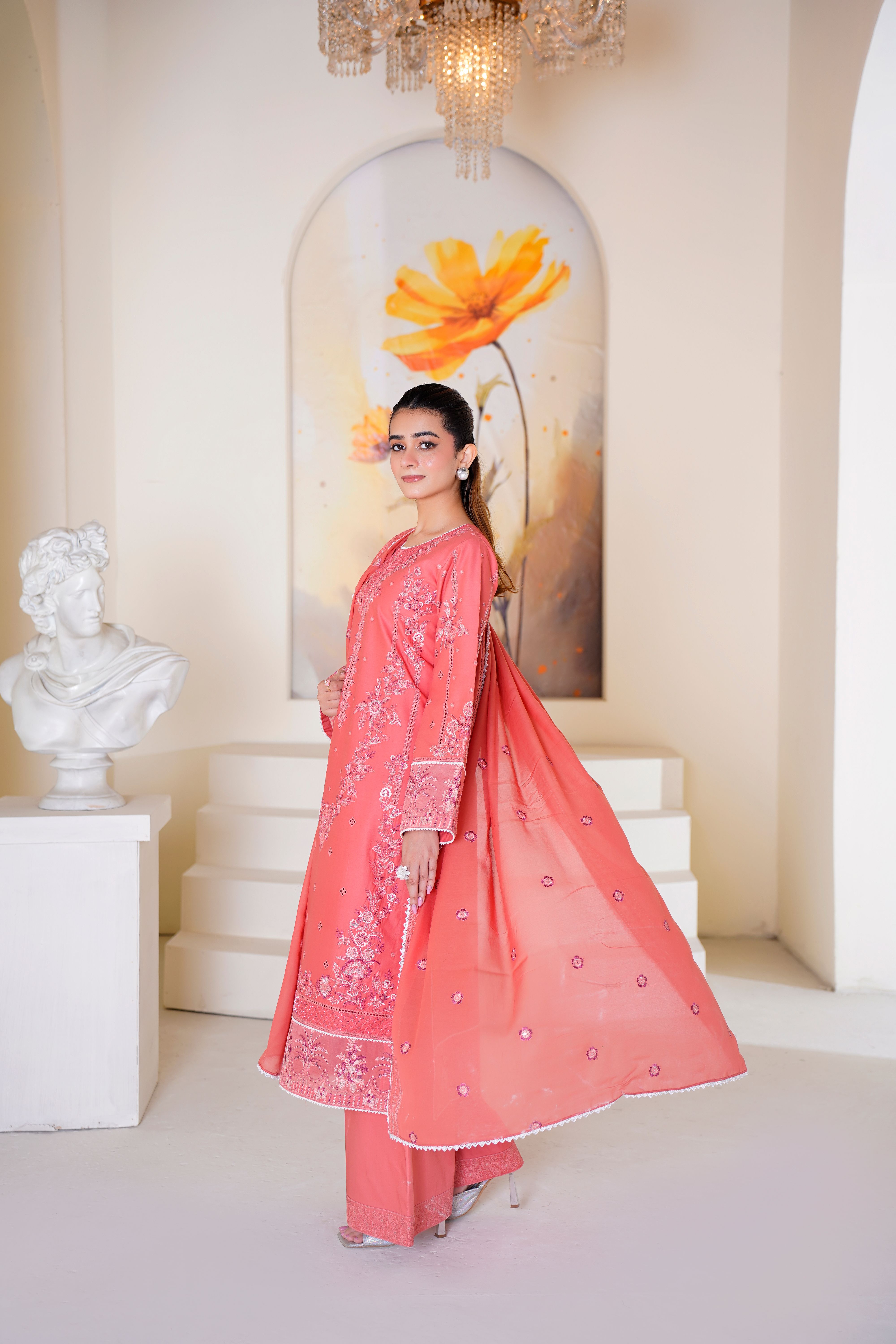 Vibrant Embroidered Dress