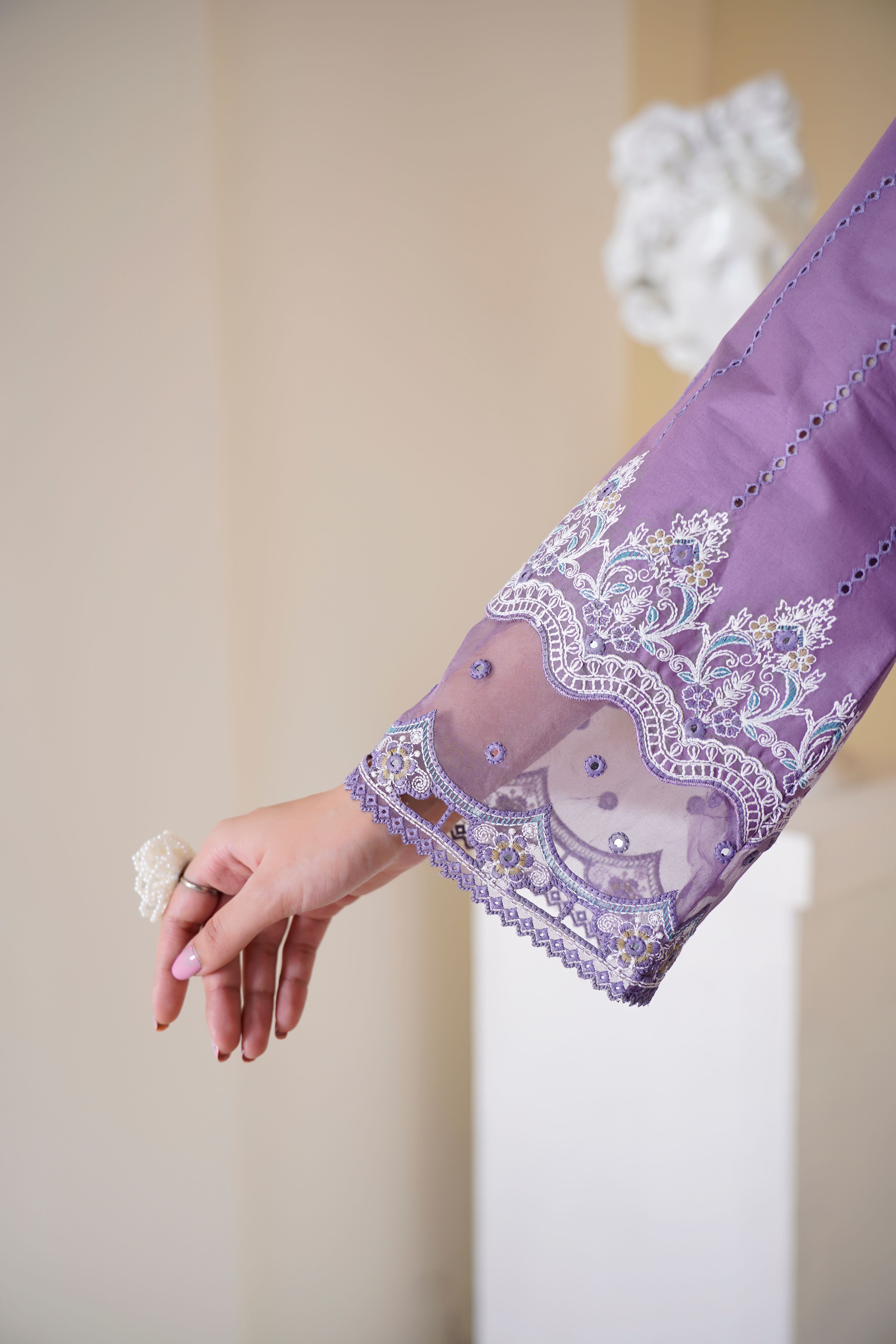 Chikankari Dream: Floral · Tonal embroidery inspiration