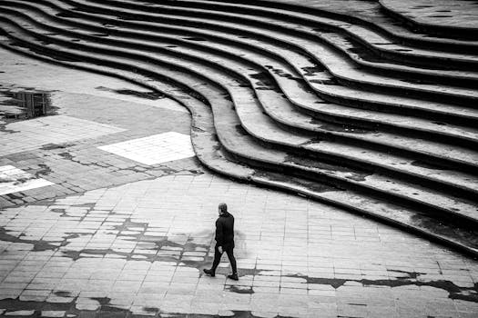 Free stock photo of active city, architectural geometry, bnw