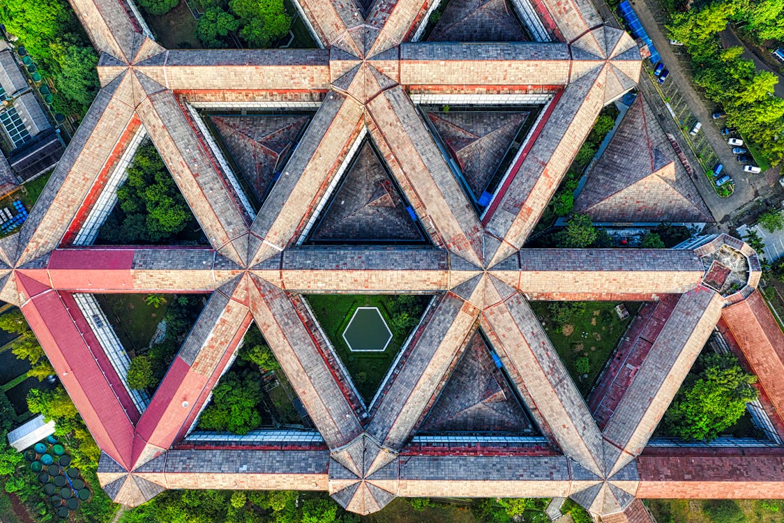 Abstract Architectural Aerial View 