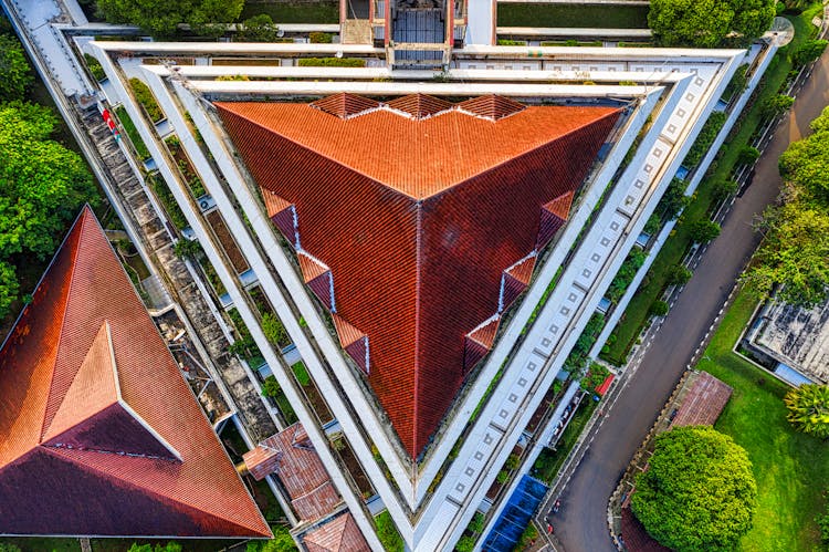 Drone Shot Of Architecture Design