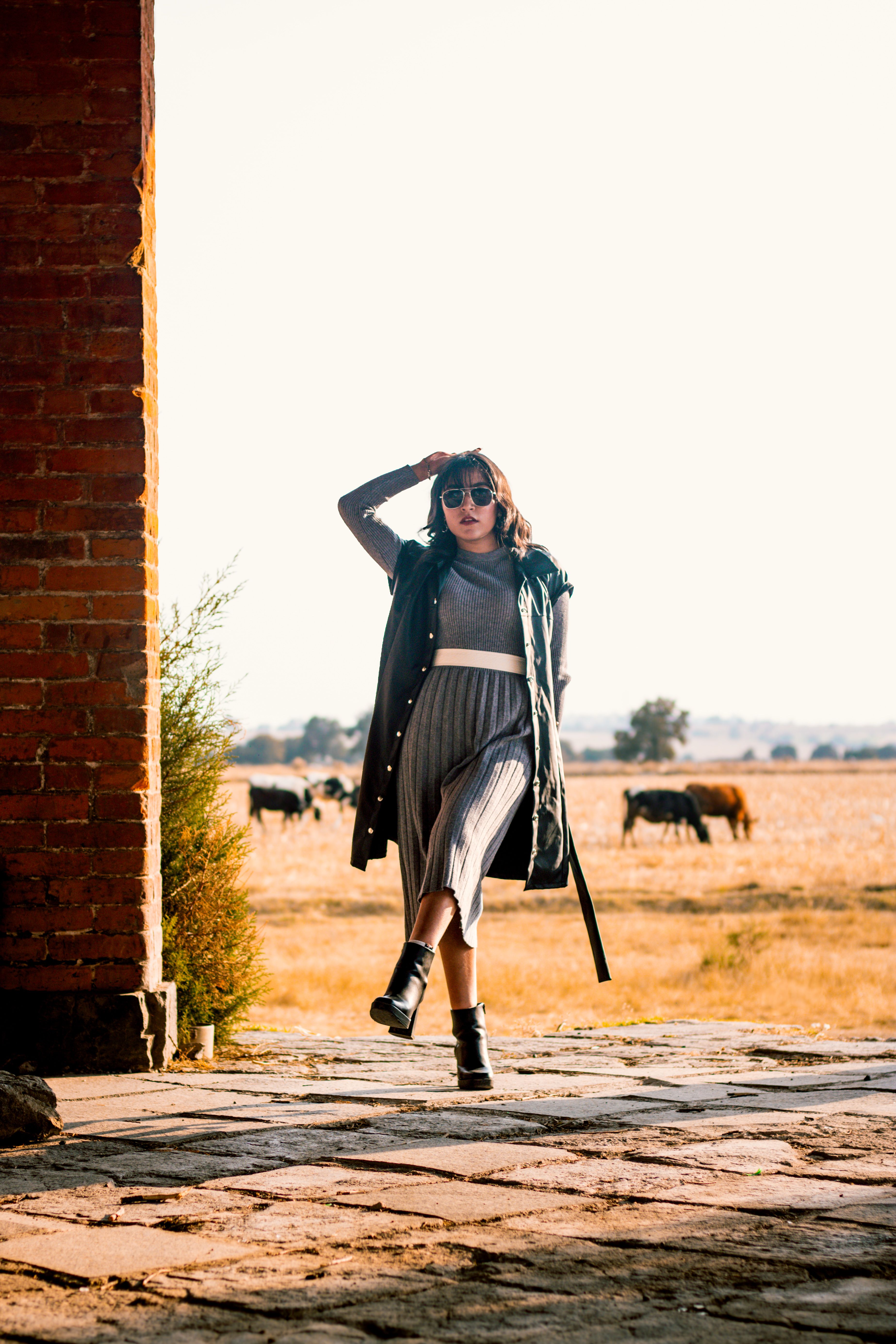Vestido Midi Canelado