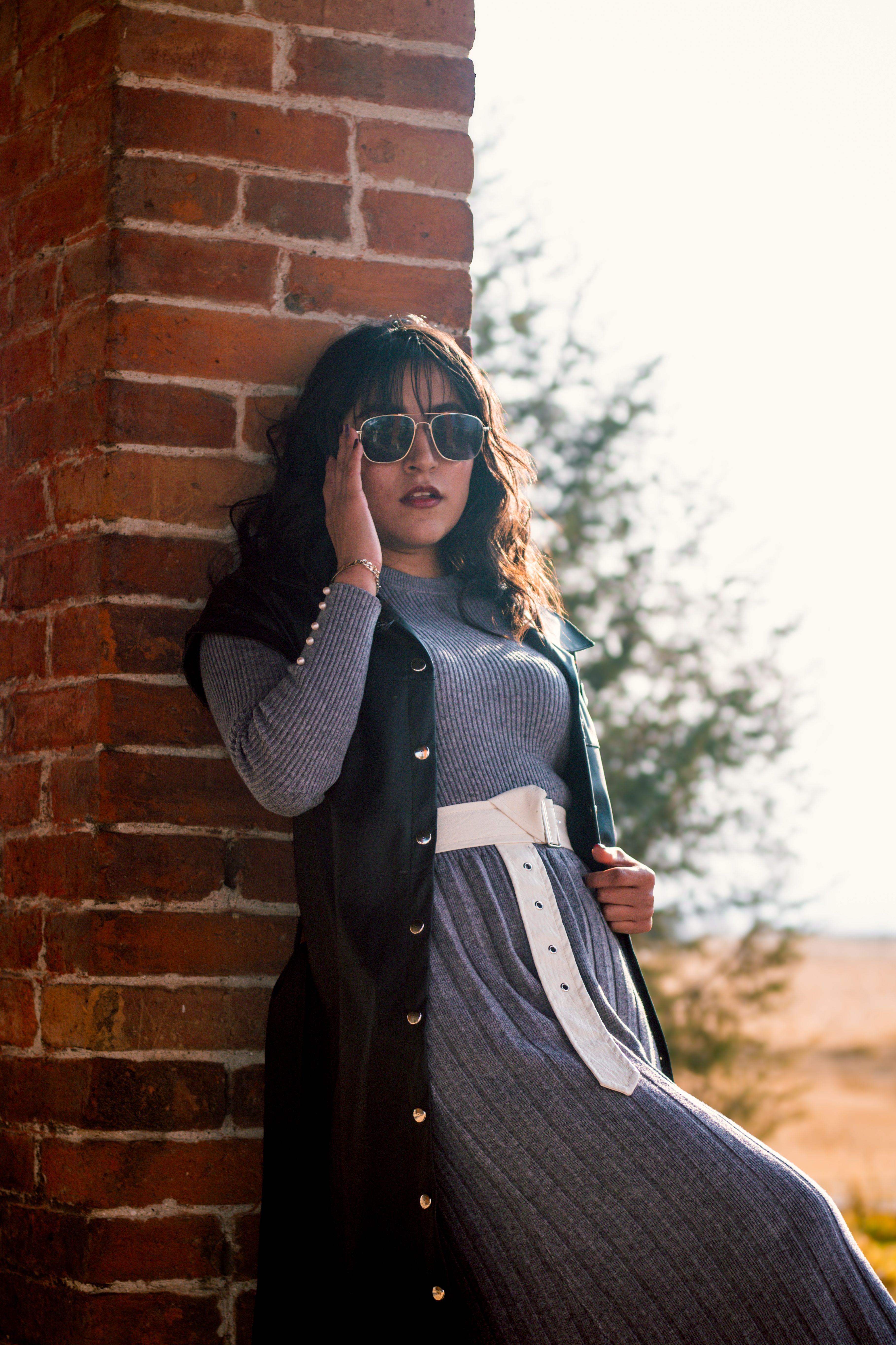 Vestido Midi Canelado