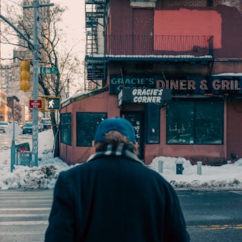 Free stock photo of city life, city street, cold weather