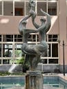 Contemporary Sculpture in Maputo Courtyard