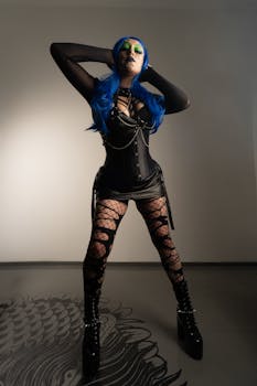 Free stock photo of artistic makeup, beautiful makeup, black boots