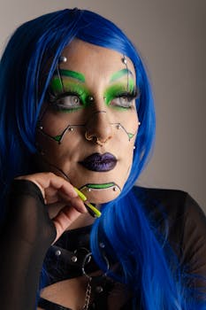 Free stock photo of artistic makeup, beautiful makeup, black boots