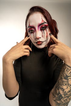 Free stock photo of acting, artistic makeup, beautiful makeup