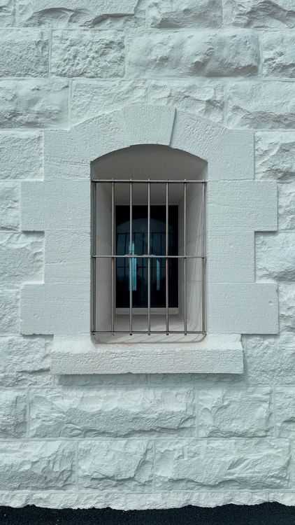 Window Texture Bared Stone Wall with Barred Window Architecture · Free Stock Photo