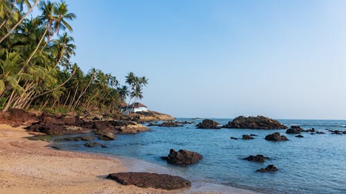 Free stock photo of beach, beach house, blue sky