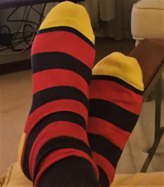 Free stock photo of socks, striped socks