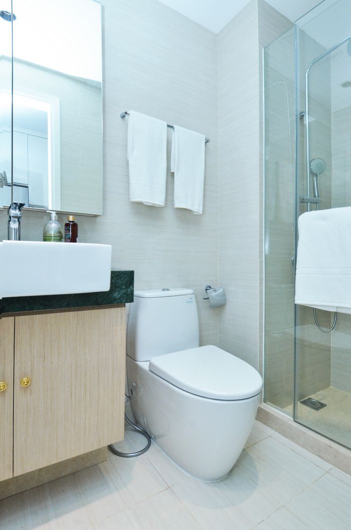 Modern bathroom with quality plumbing fixtures