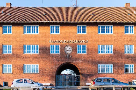 Free stock photo of 1940s architecture, archway, bispebjerg