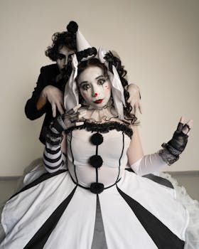 Free stock photo of arlequín, artistic makeup, beautiful makeup