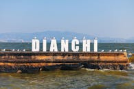 Seagulls on Dianchi Lake Pier in Kunming