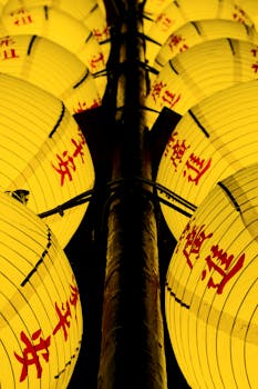 Free stock photo of asia, asian lanterns, chinese characters