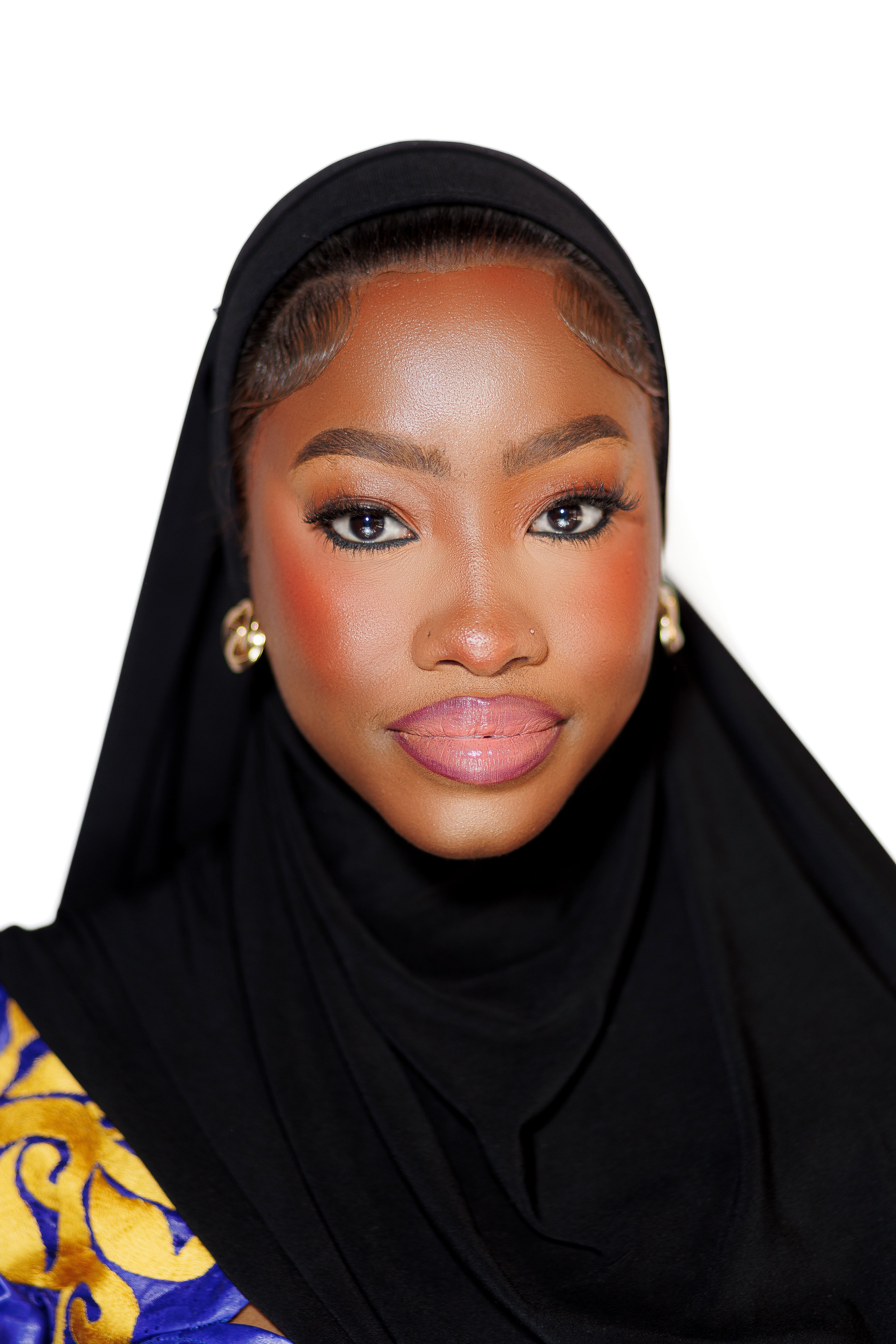 Elegant Portrait of Woman in Black Hijab · Free Stock Photo