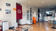 Interior of Japanese Onsen Spa Reception Area