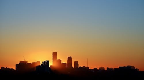 Foto stok gratis Kanada, kota, matahari terbit