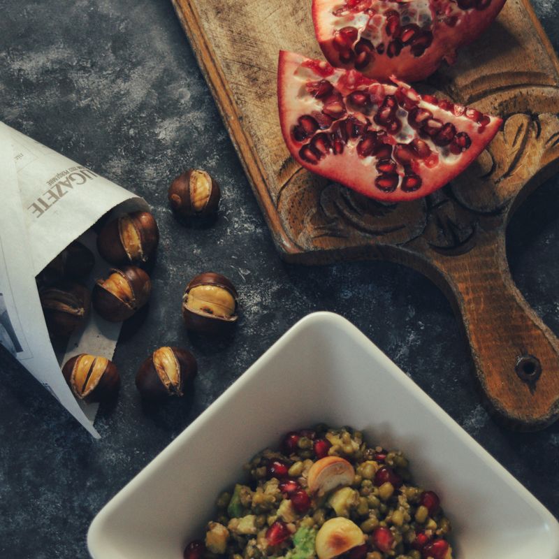 Pomegranate and Pistachio Barley Salad with Whipped Feta