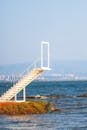 Surreal Staircase Leading to the Sky by the Sea