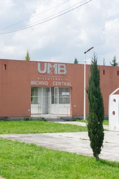 Photo of the UMB Archive Central in Lerma, Mexico on a sunny day.