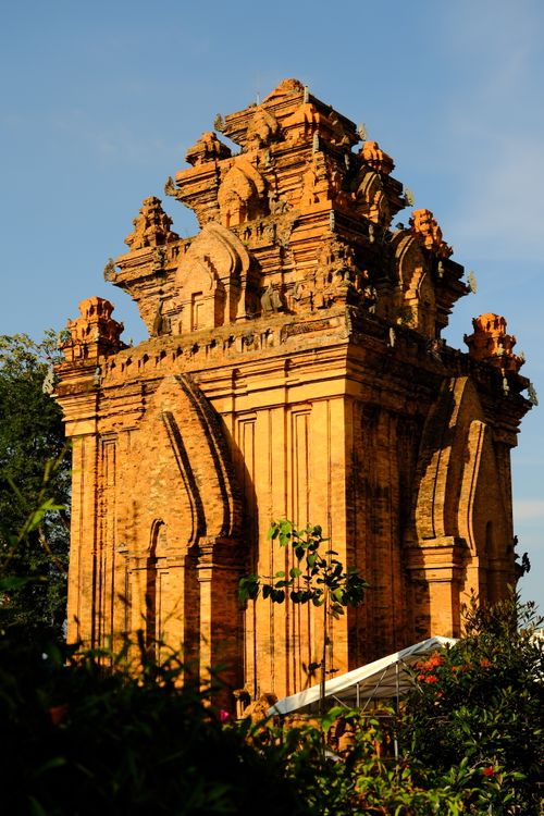 Free Explore the intricate architecture of a Cham temple in Vietnam, captured at sunset. Stock Photo