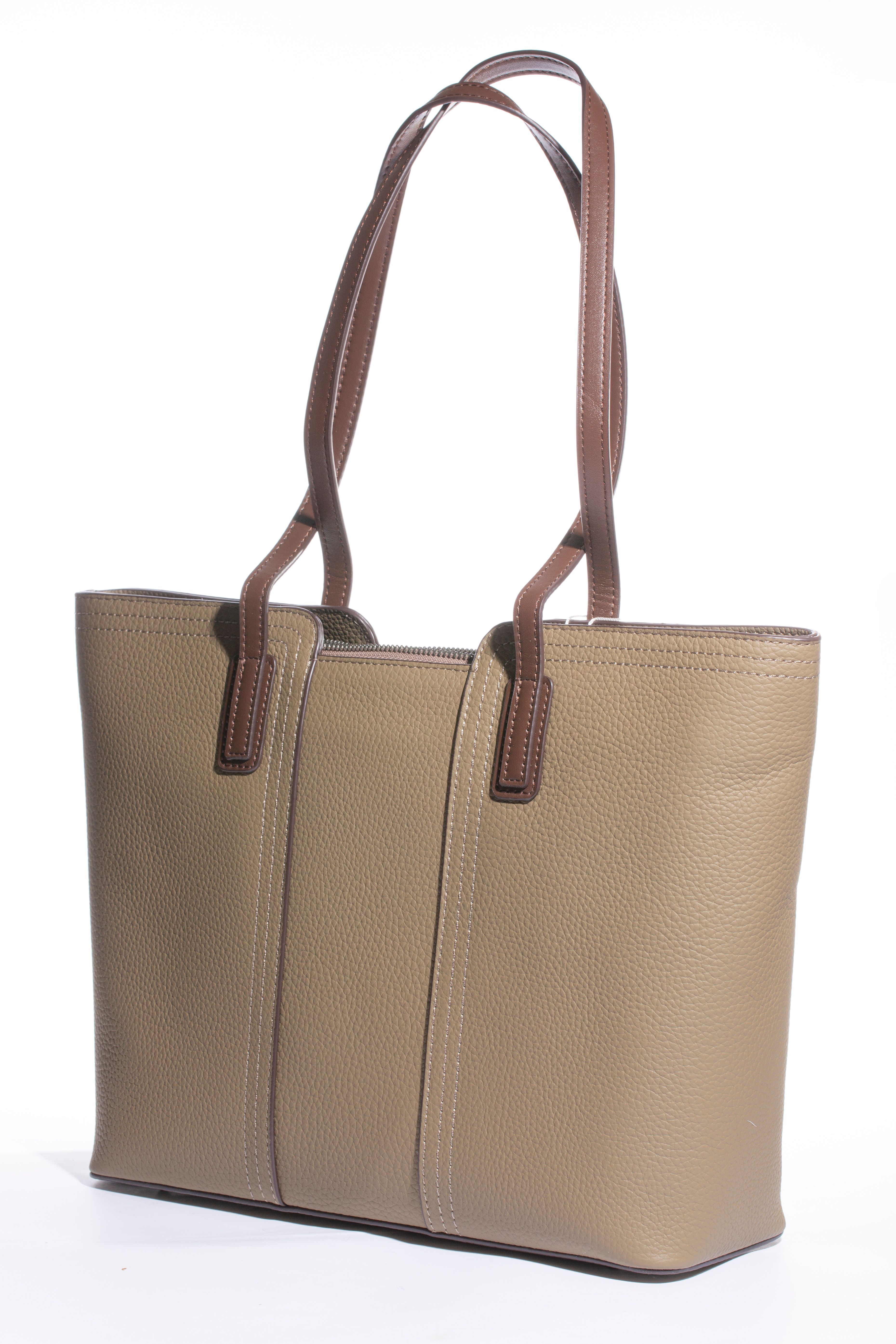 Stylish tan leather tote bag with durable brown straps, perfect for fashion and daily use. - quality ladies handbags