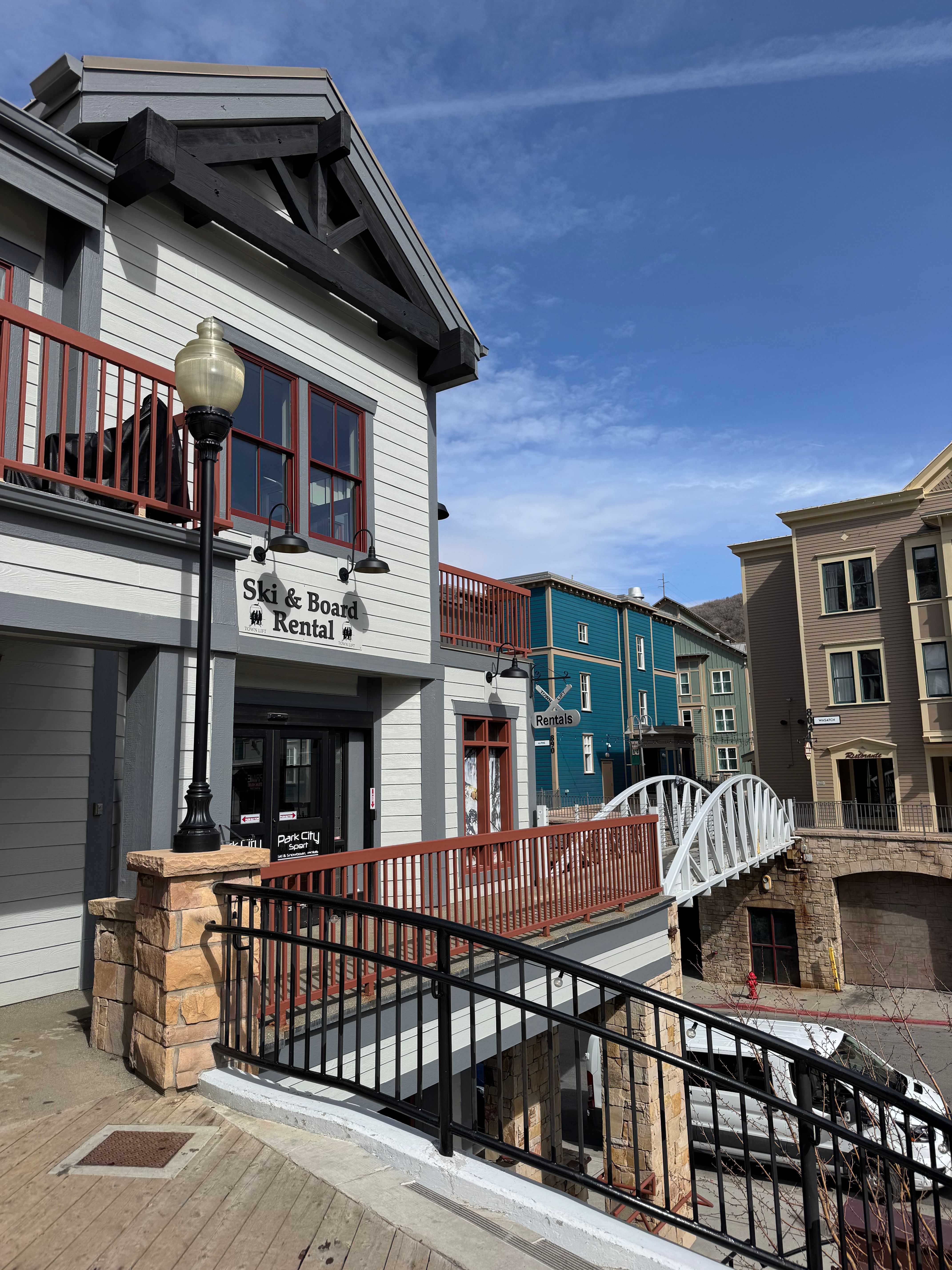 Park City ski and board rental storefront