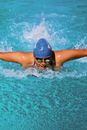 Person in Swimming Goggles in Water
