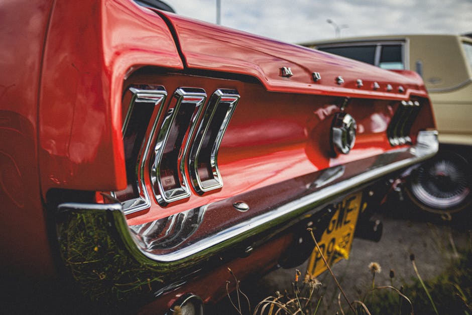 Stop Loose Rear-Facing Installs—Use the Right Method Close-up view of a classic red Ford Mustang