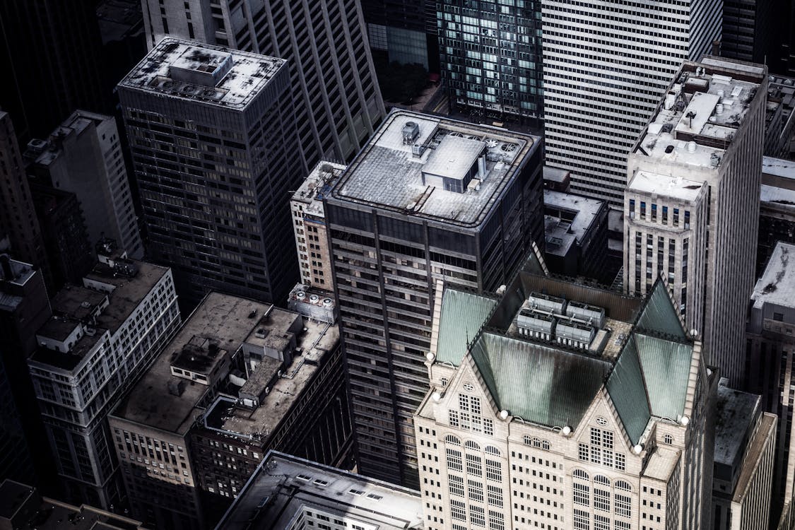 Free Aerial Photography of Buildings Stock Photo